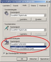 Windows Soundoptionen